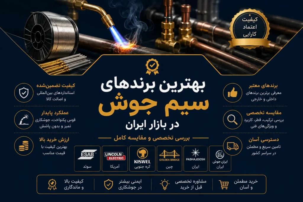بهترین برندهای سیم جوش