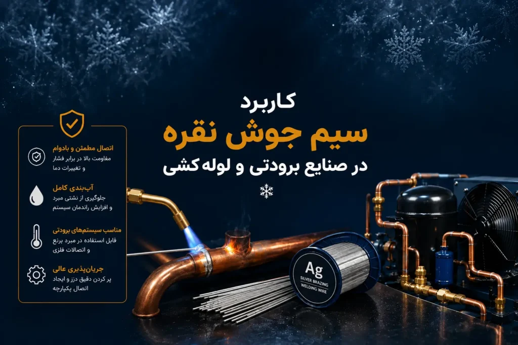 کاربرد سیم جوش نقره در صنایع برودتی و لوله کشی